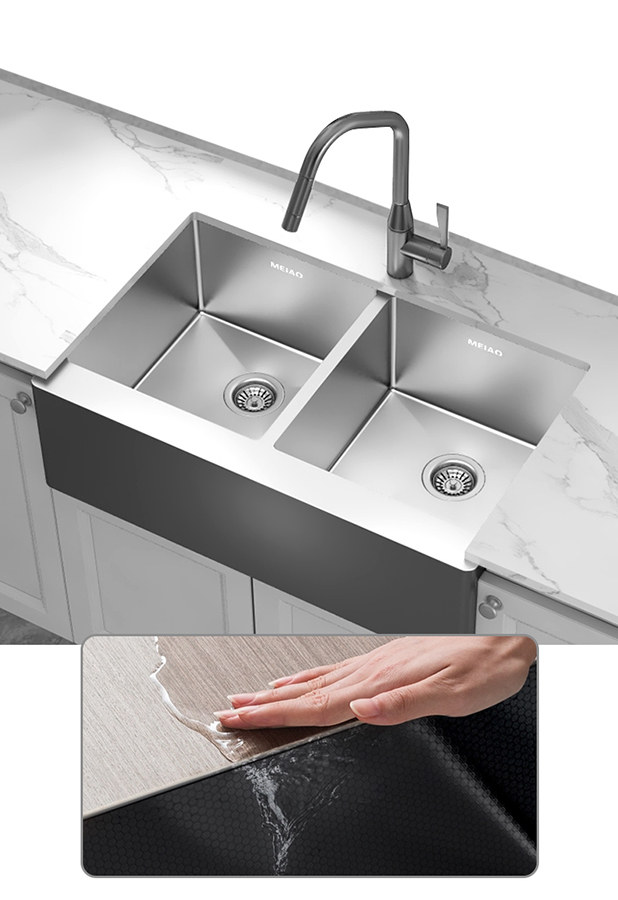 Farmhouse Flat Apron Front Kitchen Sink