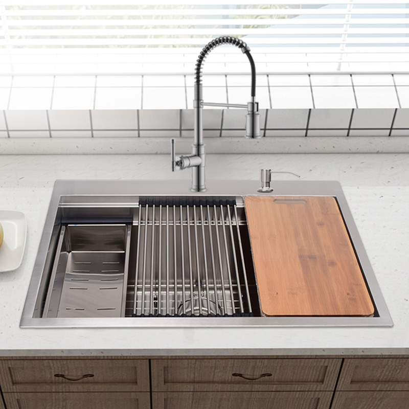 2-tier Topmount Single Bowl Kitchen Sink