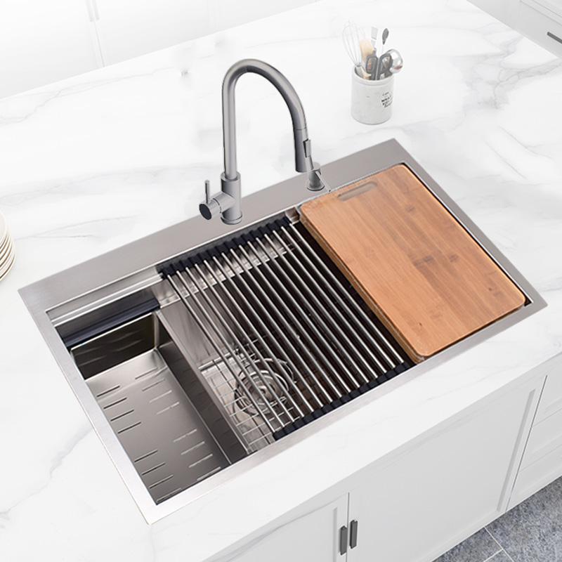 2-tier Topmount Single Bowl Kitchen Sink