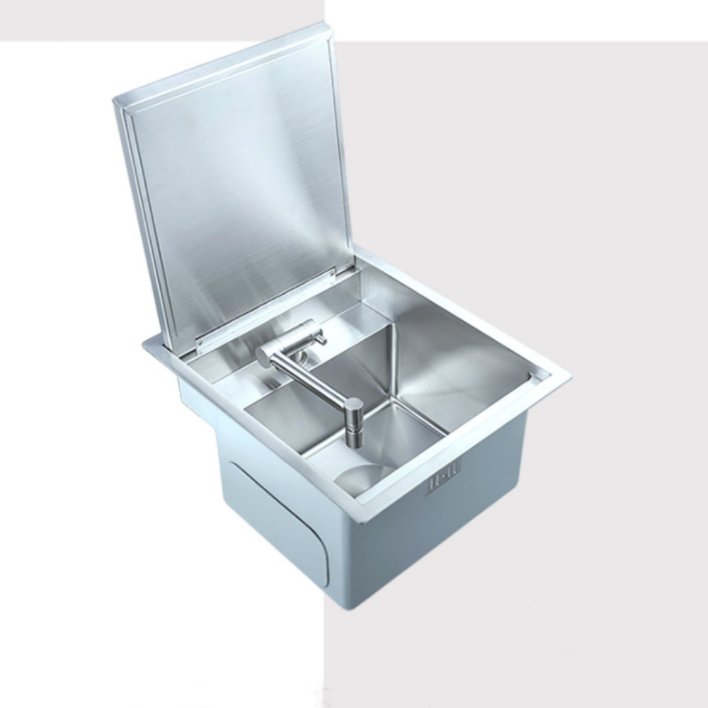 Silver Single Basin Discreet Sink