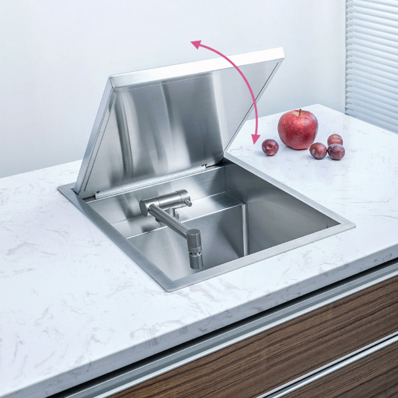 Silver Single Basin Discreet Sink