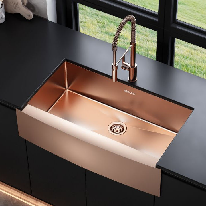 Golden Farmhouse Apron Sink