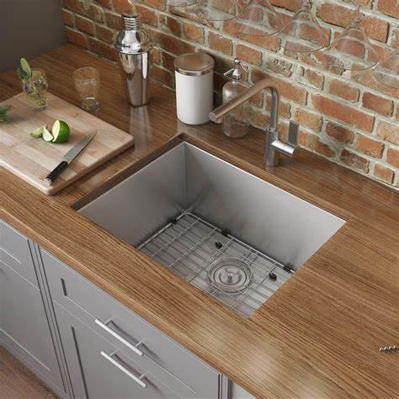 Kitchen Single Sink Bowl Stainless Steel Handmade Sink