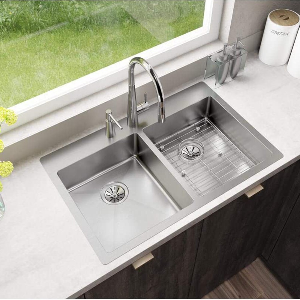 SUS304 Double Equal Bowl Kitchen Sink