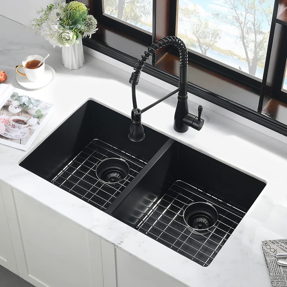 High-capacity Double Equal Bowl Kitchen Sink