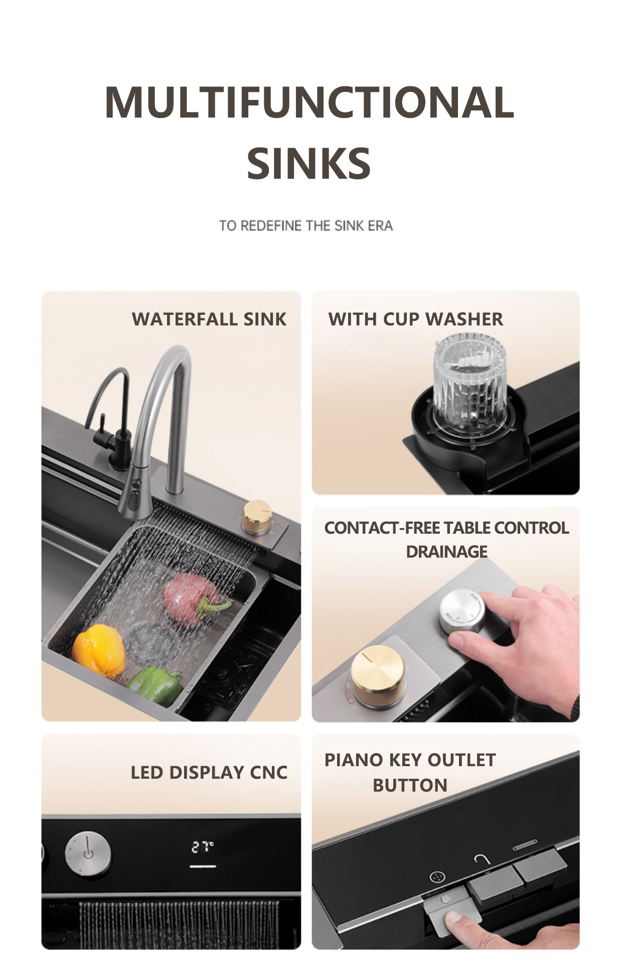 multifunctional sink